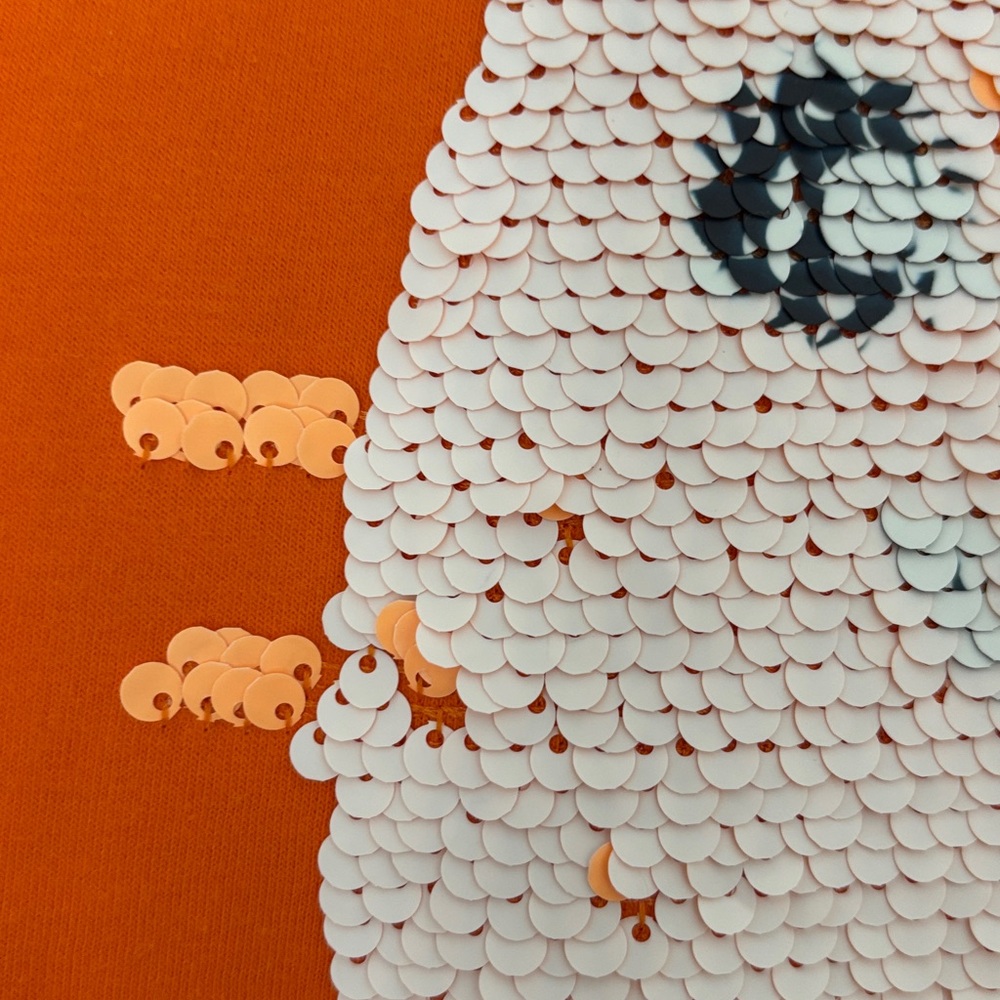 Cat & Jack Orange Tee with Cat Design - Picture 3 of 5